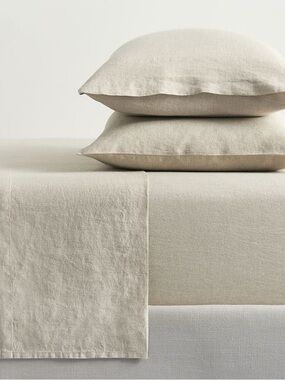 Ballard Designs European Linen Sheet Set - King